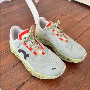 On Running Running Shoes - Light Green and orange